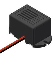 PUI AUDIO AI-2304-TF-LW120-5V-R Transducer, Audio Indicator, 400Hz, 3 VDC to 6 VDC, Continuous, 79 dBA, 20mA, Flanged