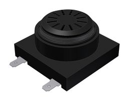PUI AUDIO X-4028-P-C32-R Transducer, Continuous, 105 dBA, 2.8 kHz, Through Hole, Internal