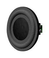 PUI AUDIO AS02804PR-N50-R Speaker, 250Hz to 20kHz, 4 ohm, 76.5dBA, 4W, Round, Bare Mount