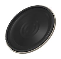 PUI AUDIO AS03608MR-SC-R Speaker, 500 Hz to 4.5 kHz, 8 ohm, 1.5 W, 91 dBA, Round, Bare Mount