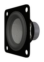 PUI AUDIO AS06504PS-X-R Speaker, 80 Hz to 20 kHz, 4 ohm, 20 W, 88 dB, Square, Panel Mount
