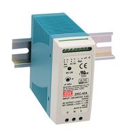 MEAN WELL DRC-40A AC/DC DIN Rail Power Supply (PSU), ITE, 2 Output, 40.02 W, 13.8 V, 1.9 A, 13.8 V