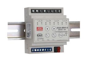 MEAN WELL KAA-4R4V-10S KNX LED Actuator/Dimmer, 8 Channel, 21 to 31 V Bus Voltage, 10A, -30 to 45 °C, Passive Control