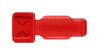KNIPEX 00 61 10 CR Colour Code Clip, 21 mm X 9 mm X 8 mm, Red, 10 Pieces