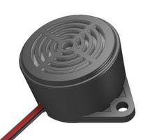 PUI AUDIO AI-2604-TF-LW120-12V Audio Indicator, Continuous, 79 dBA, 400 Hz, 8 VDC to 15 VDC, Flanged