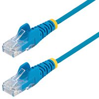 STARTECH N6PAT100CMBLS Ethernet Cable, 1m CAT6 Cable, Blue Slim CAT6 Patch Cable, Snagless RJ45 Connectors, LSZH
