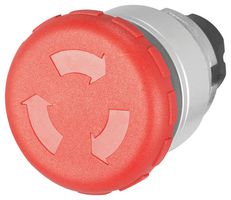 EAO 46-2736.4920.000 Switch Actuator, Mushroom, Red, EAO 46 Series 30.5mm Non Illuminated Emergency Stop Switches, IP65