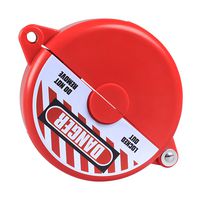 MULTICOMP PRO MP014066 Gate Valve Lockout, ABS (Acrylonitrile Butadiene Styrene), 64 mm to 127 mm