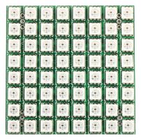 INTELLIGENT LED SOLUTIONS ILPR-K506-RGB1-08X08-SK105-01. LED Module, Board+LED, 64 LEDs, Square, Red/Green/Blue, 5 VDC, 70 °C