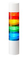 PATLITE LR6-402WJBW-RYGB SIGNAL TOWER, AMB/BLUE/GREEN/RED, 88DB