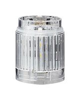 PATLITE LR4-E-C LED Unit, White, 24VDC, IP65, NEMA 4X, NEMA 13, 50mm H, 40mm Lens, LR Series