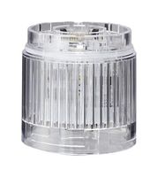 PATLITE LR5-E-C LED Unit, White, 24VDC, IP65, NEMA 4X, NEMA 13, 50mm H, 50mm Lens, LR Series
