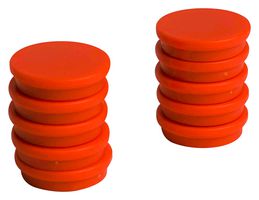 ECLIPSE MAGNETICS RM768/O Marker Magnet, Ferrite, 30 mm Diameter x 7mm Height, Orange