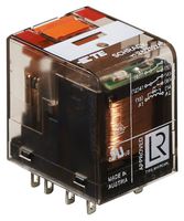 TE CONNECTIVITY 3-1415002-1 Power Relay, Miniature, DPDT, 230 VAC, 12 A, PT Series, Socket, Non Latching