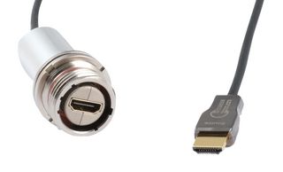 AMPHENOL SOCAPEX OAHDMIFTV6AG0075 Audio / Video Cable Assembly, A Coding, HDMI Plug, HDMI Plug, 24.6 ft, 7.5 m, Black