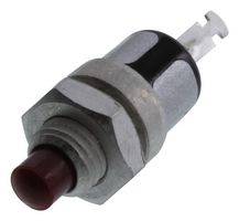 GRAYHILL 30-1 Pushbutton Switch, 30 Series, 6.8 mm, SPST-NO, Off-(On), Round Plunger, Red