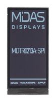 MIDAS DISPLAYS MDTR0213A-SPI TFT LCD, 2.13 ", 122 x 250 Pixels, Portrait, Mono, 2.8V