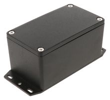 HAMMOND 1550Z111FBK Metal Enclosure, w/ Flange, Instrument, Diecast Aluminium, 115 mm, 65 mm, 55 mm, IP66, IP67, IP68