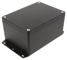 HAMMOND 1550Z115FBK Metal Enclosure, w/ Flange, Instrument, Diecast Aluminium, 148 mm, 108 mm, 75 mm, IP66, IP67, IP68