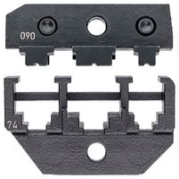KNIPEX 97 49 74 Crimp Tool Die, 3 Profile, 4, 6, 8 Poles RJ 10 / 11 / 12 / 45 Unshielded Western Plugs