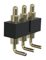 MULTICOMP PRO MP015223 Spring Loaded Connector, Pogo Pin Header, 2.54 mm, 1 Row, 3 Contacts