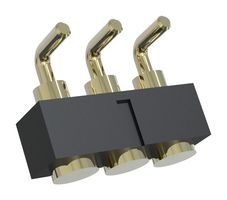 MULTICOMP PRO MP015226 Spring Loaded Connector, Pogo Pin Header, 2.54 mm, 1 Row, 3 Contacts