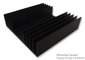 FISCHER ELEKTRONIK SK 04 100 SA Heat Sink, Standard Extruded, Black Anodized, 1.5 °C/W, TO-3, 97 mm, 25 mm, 100 mm