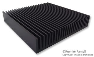 FISCHER ELEKTRONIK SK 58 150 SA Heat Sink, Standard Extruded, Black Anodized, 1.1 °C/W, 150 mm, 27 mm, 150 mm
