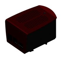 FISCHER ELEKTRONIK RSP 3 H R KL Shell Case, Red, 75.3mm x 100.3mm x 59.4mm, DIN Rail, HAT Module