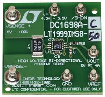 ANALOG DEVICES DC1698A-C Demonstration Board, LT1999IMS8-50#PBF, High Voltage, Bidirectional Current Sense Amplifier