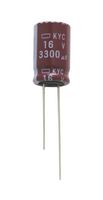 CHEMI-CON EKY-101ELL331MM20S Electrolytic Capacitor, Miniature, 330 µF, 100 V, ± 20%, Radial Leaded, 10000 hours @ 105°C, Polar