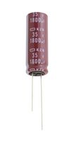 CHEMI-CON EKZN630ELL181MJ16S Electrolytic Capacitor, Miniature, 180 µF, 63 V, ± 20%, Radial Leaded, 10000 hours @ 105°C, Polar