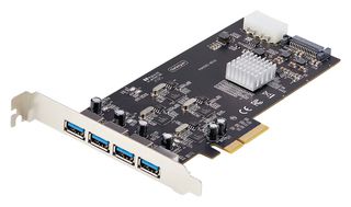 STARTECH P5Q4A-USB-CARD USB PCIe Expansion Card, 4-Port USB-A PCIe Card, USB 3.2 5Gbps, 4x USB Controllers PCI Express Card