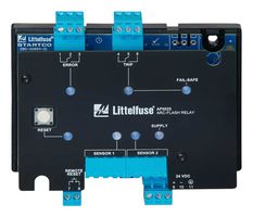 LITTELFUSE AF0025-00 Safety Relay, Arc-Flash, 24 VDC, DPDT, AF0025 Series, Surface Mount, DIN Rail, 6 A, Screw