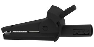 MULTICOMP PRO MP-MIC-2MM-BL Alligator Clip, Black, 600V Voltage, 10A Current, 9mm Jaw Opening