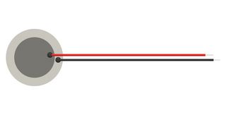 PUI AUDIO ABLF3529B-LW100 Piezo Bender, 2.9 kHZ, 0.035 UF, 500 ohm, 35mm Diameter, 0.48mm Height