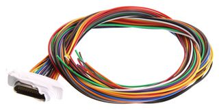 CINCH CONNECTIVITY SOLUTIONS M83513/04-D03N Micro D Cable Assembly, Micro-D Receptacle to Free End, 25 Ways, 1.5 ft, 457.2 mm, Multi-coloured