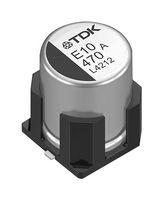 TDK B40910A8127M100 Hybrid Aluminium Electrolytic Capacitor, 120 µF, ± 20%, 63 V, Radial Can - SMD, 0.017 ohm