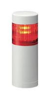 PATLITE LR5-102WENW-R Signal Tower, Ethernet, Continuous, Flashing, 1 Tier, Red, Direct Mount, 24 VDC, IP65