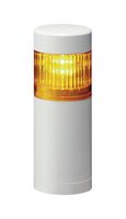 PATLITE LR5-102WENW-Y Signal Tower, Ethernet, Continuous, Flashing, 1 Tier, Amber, Direct Mount, 24 VDC, IP65