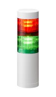 PATLITE LR5-202WENW-RG Signal Tower, Ethernet, Continuous, Flashing, 2 Tier, Green/Red, Direct Mount, 24 VDC, IP65