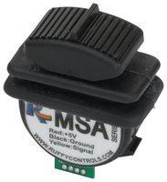 RUFFY MSA-2-2-BK-1-4 Hall Effect Switch, 500mV to 4.5V Output, Black, 1, 5 VDC, 1 Position, 20 mA