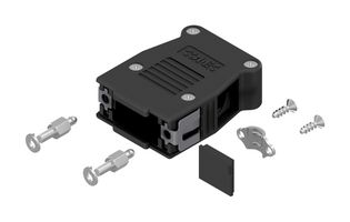 AMPHENOL CONEC 16-003250E D Sub Strain Relief, Side Entry Cable, Amphenol CONEC 9 Position D-Sub Hoods, DE, Steel, 8.5 mm