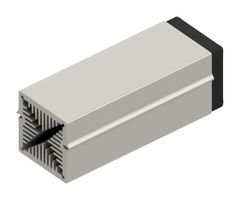 FISCHER ELEKTRONIK LAM 5 K 125 12 Fan / Force Cooled Heat Sink, 12VDC, 0.27 K/W, 50 mm, 50 mm, 125 mm, 14.3 m³/h, 27 dBA