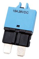 MULTICOMP PRO MP015926 Thermal Circuit Breaker, T3, MP 102 Series, 15 A, 1 Pole, 28 V, Auto Fuse Holder