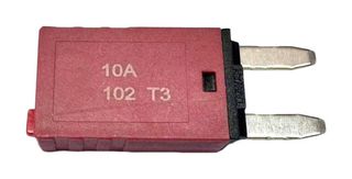 MULTICOMP PRO MP015929 Thermal Circuit Breaker, Mini Type T3, MP 102 Series, 10 A, 1 Pole, 28 V, Auto Fuse Holder