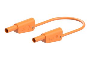 STAUBLI 66.2014-05030 Banana Test Lead, 4mm Stackable Banana Plug, Shrouded, 4mm Stackable Banana Plug, Shrouded
