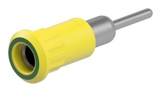 STAUBLI 64.3011-20 Banana Test Connector, 4 mm, Socket, Panel Mount, 25 A, 60 VDC, Nickel Plated Contacts