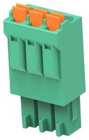 TE CONNECTIVITY - BUCHANAN 2842474-3 Pluggable Terminal Block, Green, 3.5 mm, 3 Ways, 24 AWG, 16 AWG, 1.3 mm², Push In