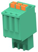 TE CONNECTIVITY - BUCHANAN 2842528-3 Pluggable Terminal Block, Green, 2.5 mm, 3 Ways, 28 AWG, 20 AWG, 0.52 mm², Push In